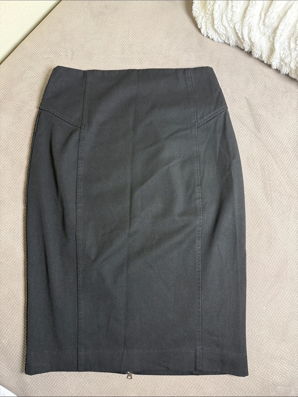 Express Black Pencil Skirt with Panel Seams